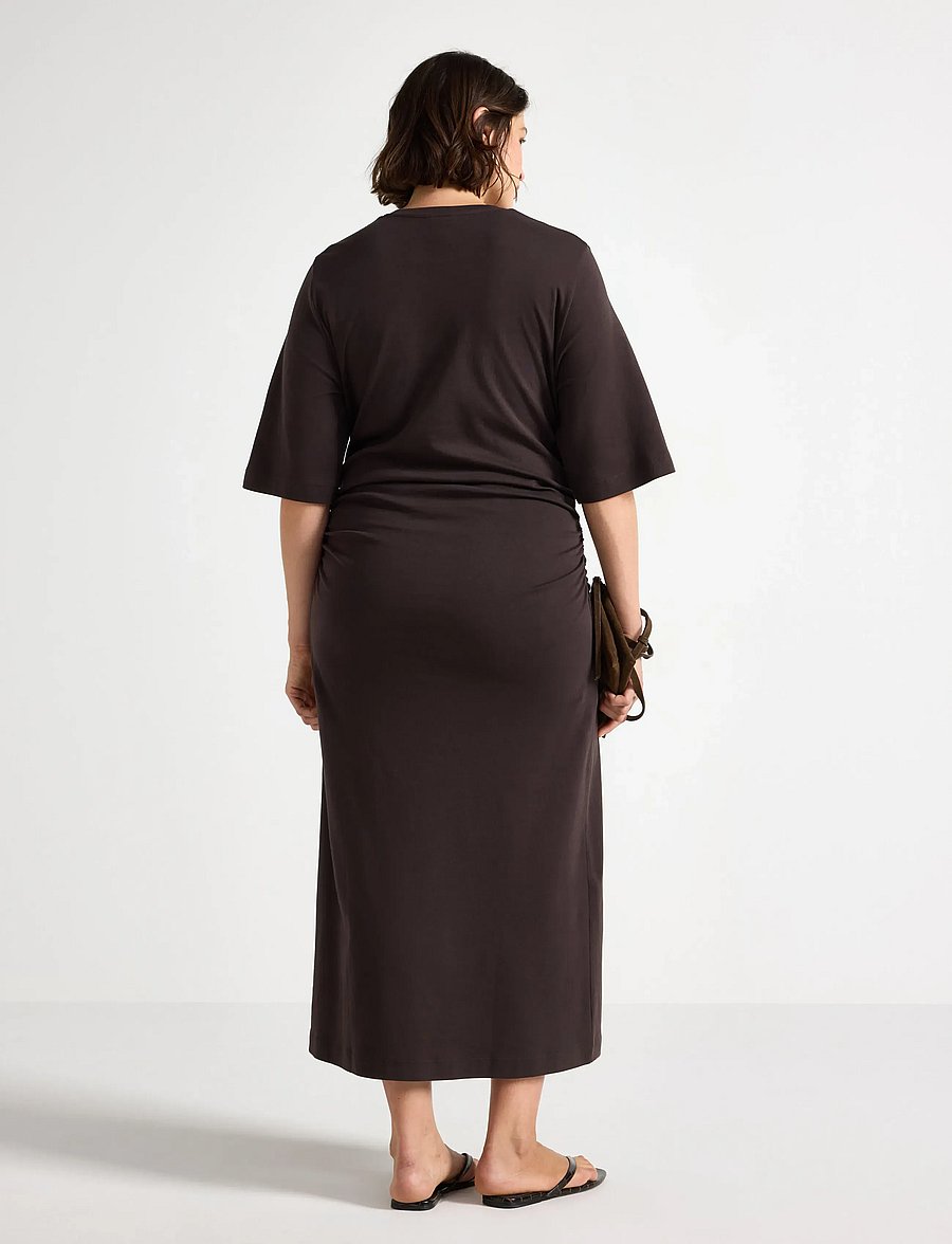 Lindex - Maxi dress in jersey - maksikleidid - dark brown - 3
