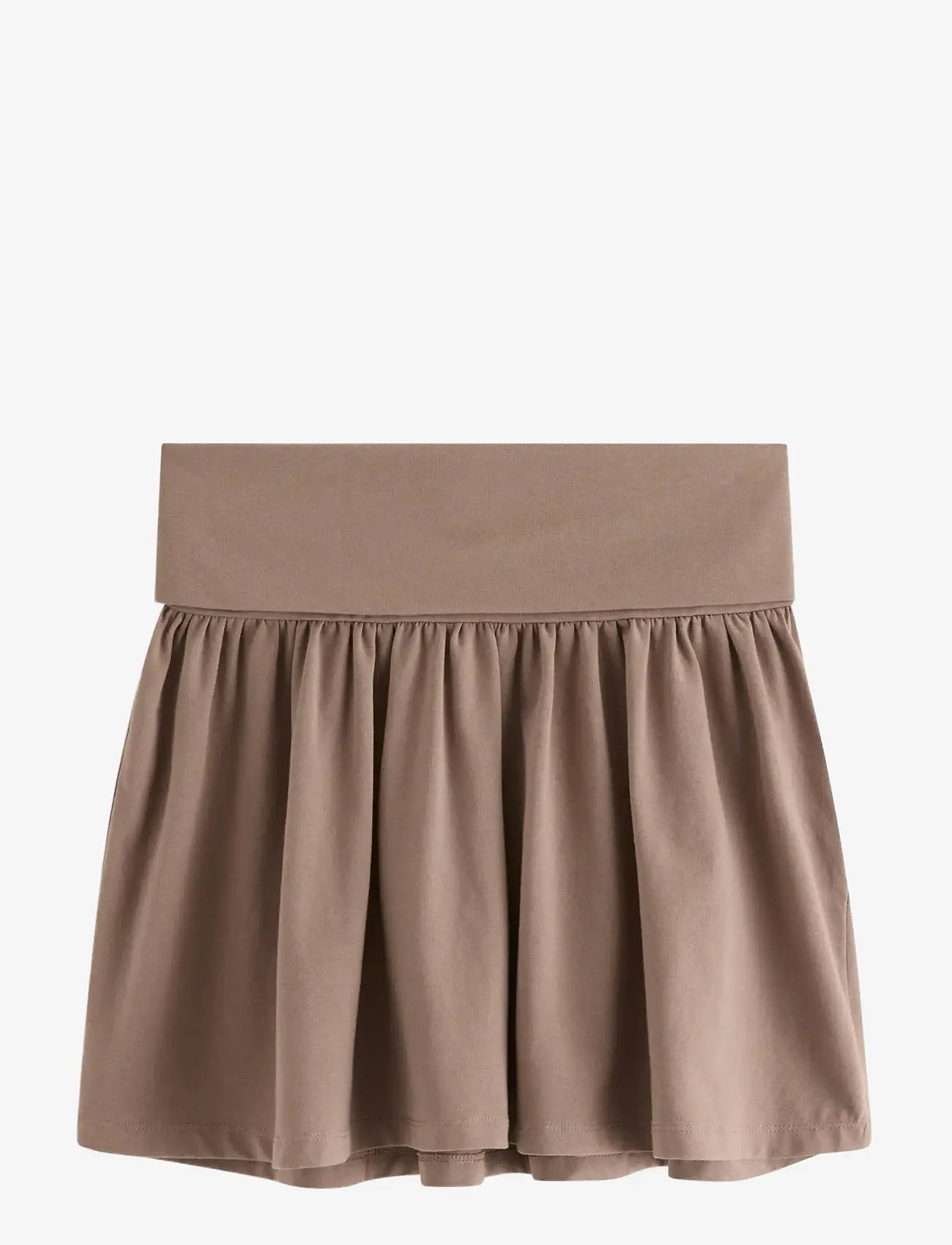 Lindex - Flounce skirt - korte nederdele - light dusty brown - 1
