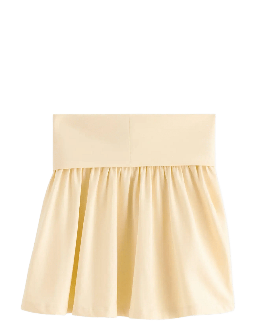 Lindex - Flounce skirt - korte nederdele - light yellow - 2