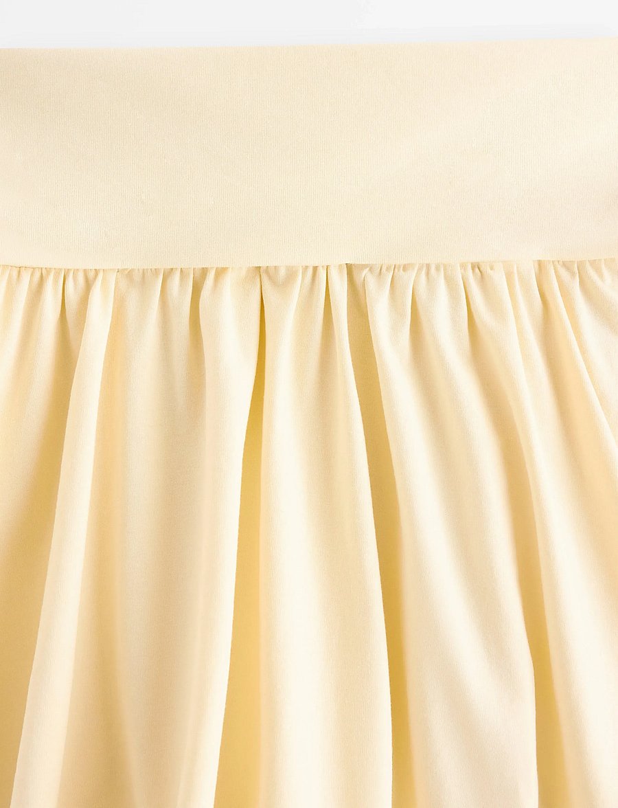 Lindex - Flounce skirt - korte nederdele - light yellow - 5