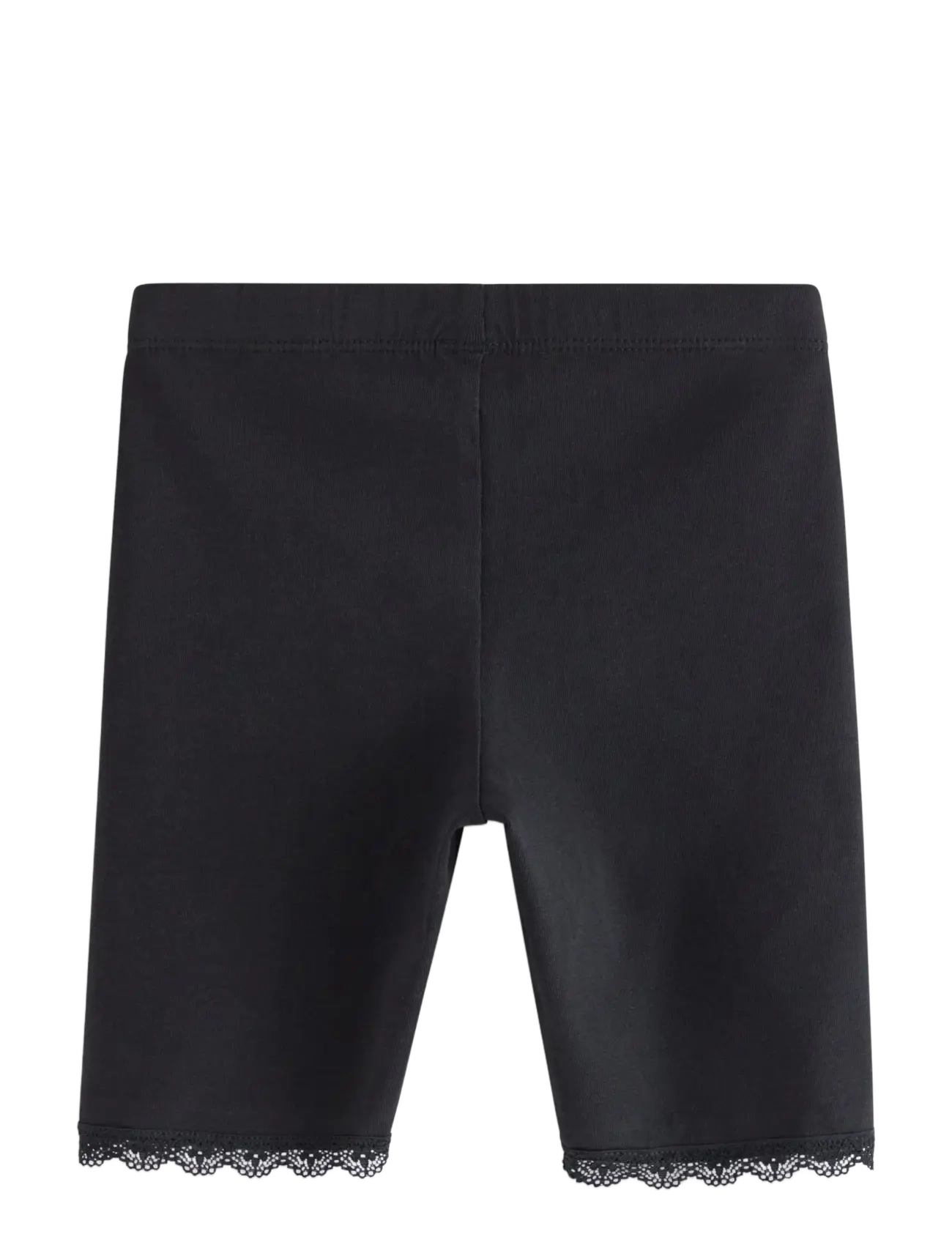 Lindex - Cycling shorts with lace trim - ratturipüksid - black - 2