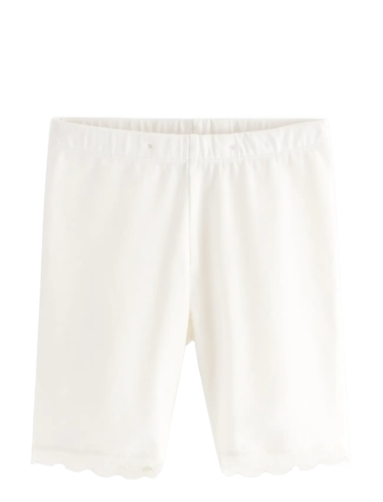 LINDEX Cycling Shorts With Strickjacke Trim Cream - 128 - Kinder