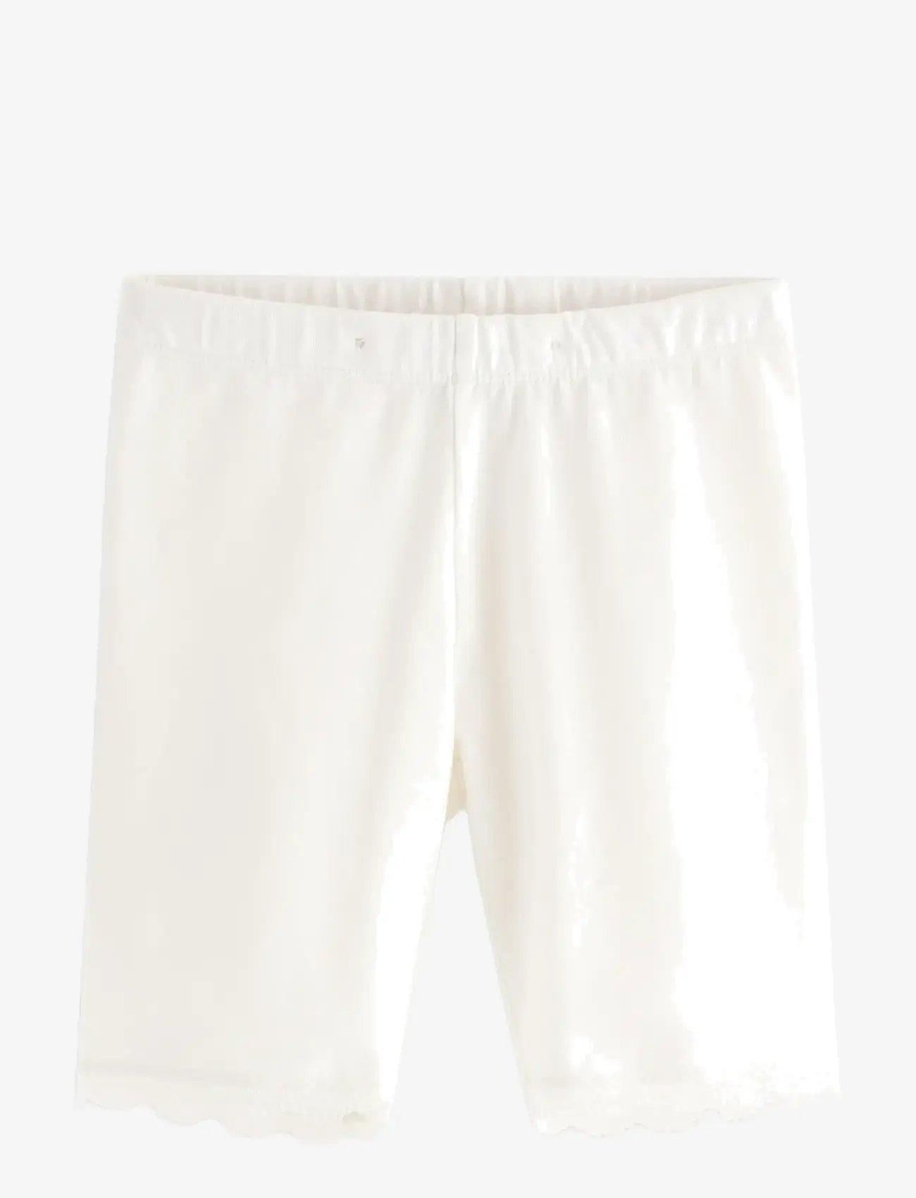 Lindex - Cycling shorts with lace trim - cykelshorts - light dusty white - 1