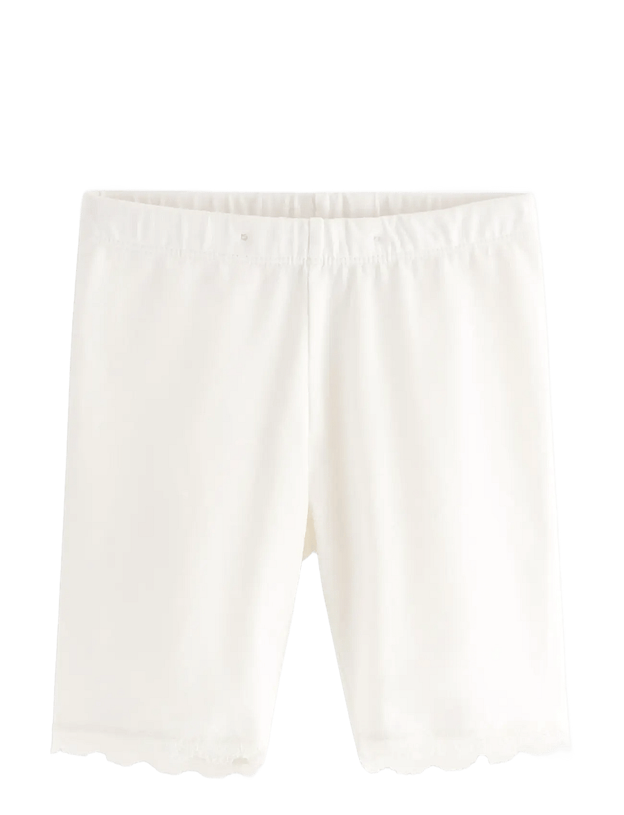 Lindex - Cycling shorts with lace trim - cykelshorts - light dusty white - 1
