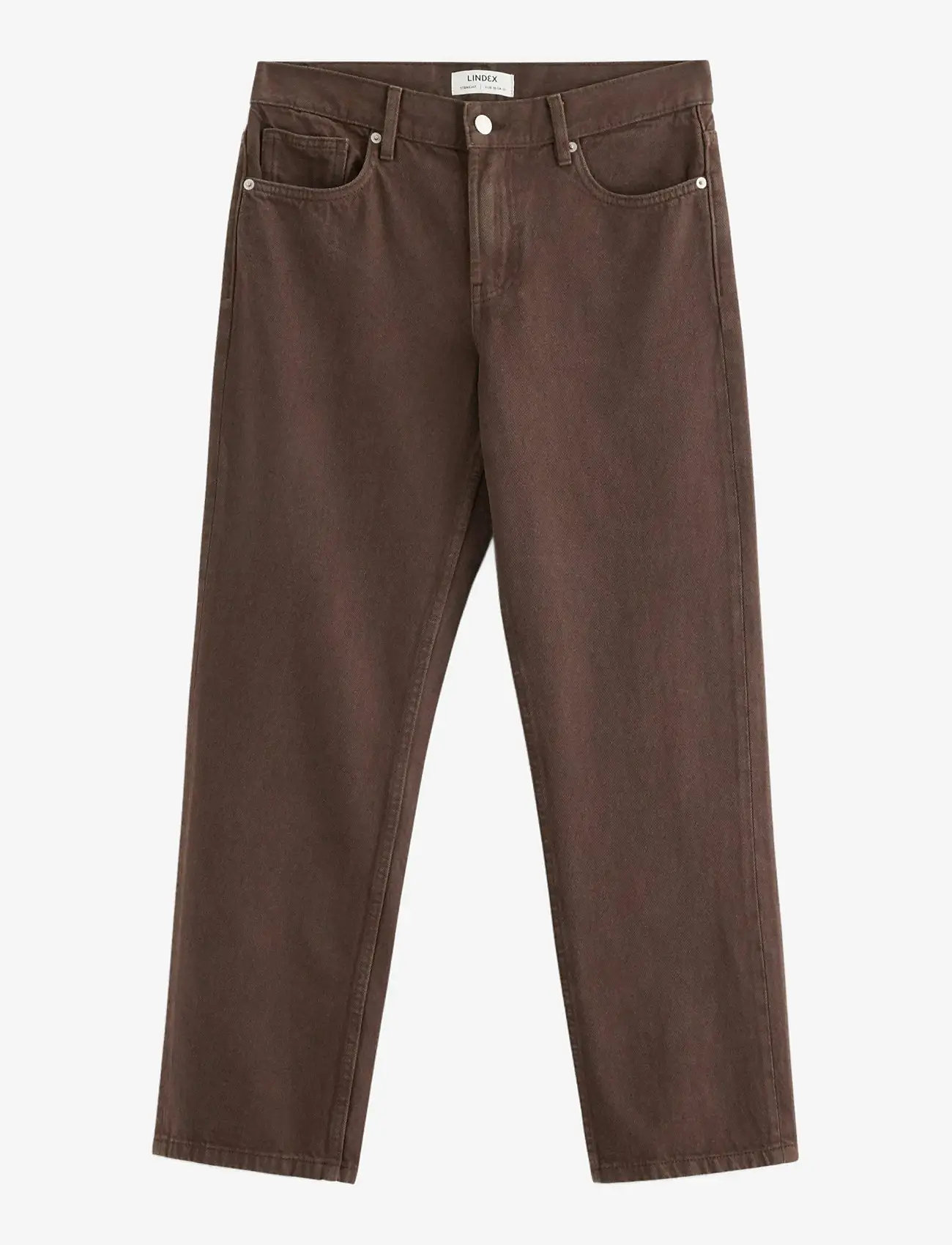 Lindex - STRAIGHT jeans with regular waist - straight jeans - dark dusty brown - 1