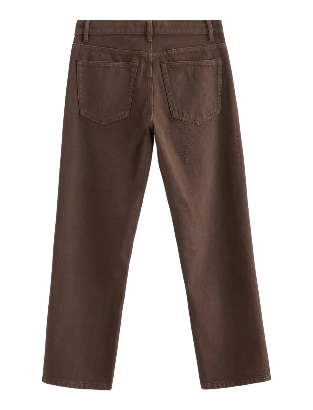 Lindex - STRAIGHT jeans with regular waist - sirge säärega teksad - dark dusty brown - 2