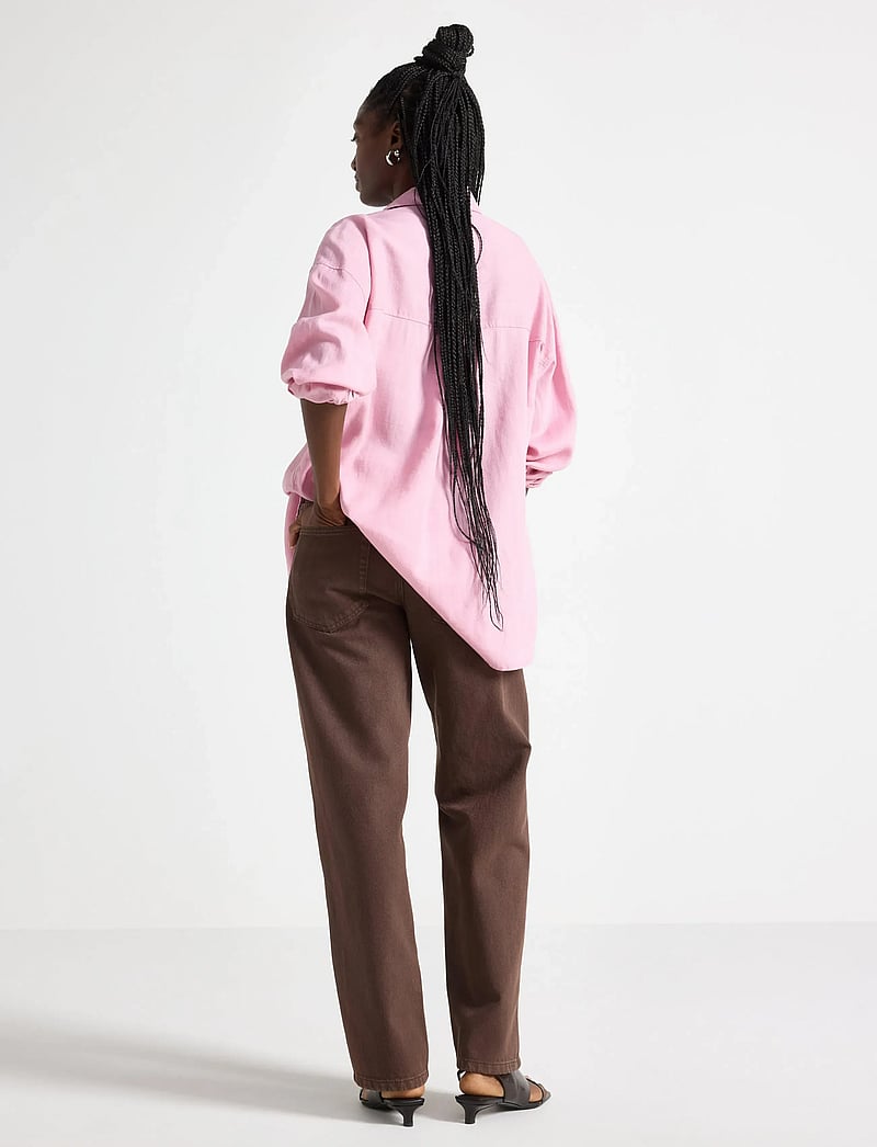 Lindex - STRAIGHT jeans with regular waist - straight jeans - dark dusty brown - 3