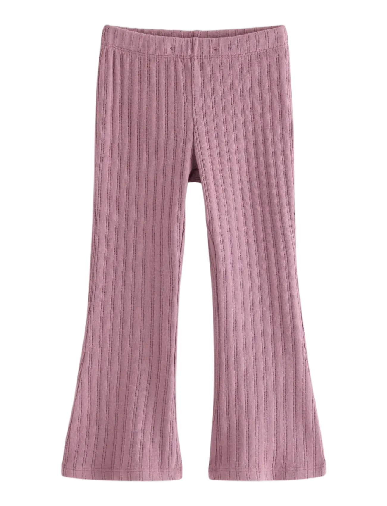 Lindex Flared jersey trousers - Bukser - DUSTY LILAC / purple