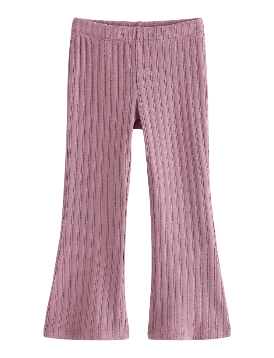 Lindex - Flared jersey trousers - babybyxor - dusty lilac - 1