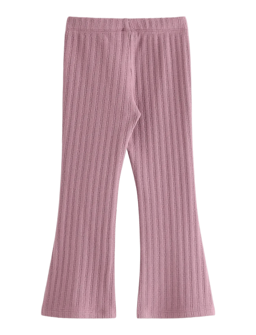 Lindex - Flared jersey trousers - babybyxor - dusty lilac - 2