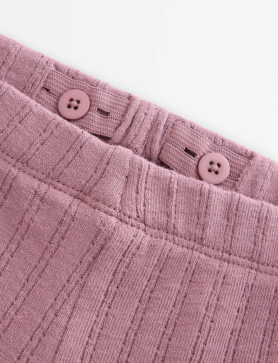 Lindex - Flared jersey trousers - babybyxor - dusty lilac - 5