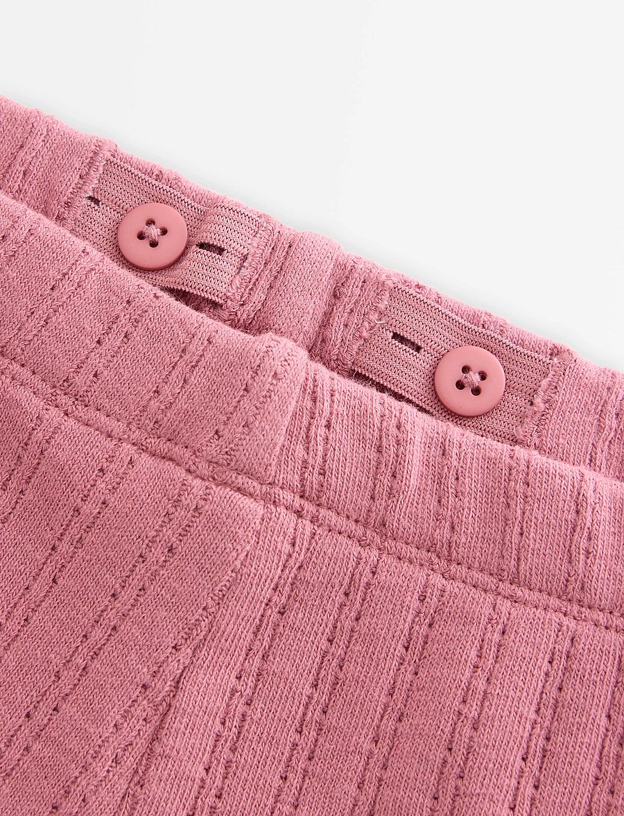 Lindex - Flared jersey trousers - babybukser - dusty pink - 2