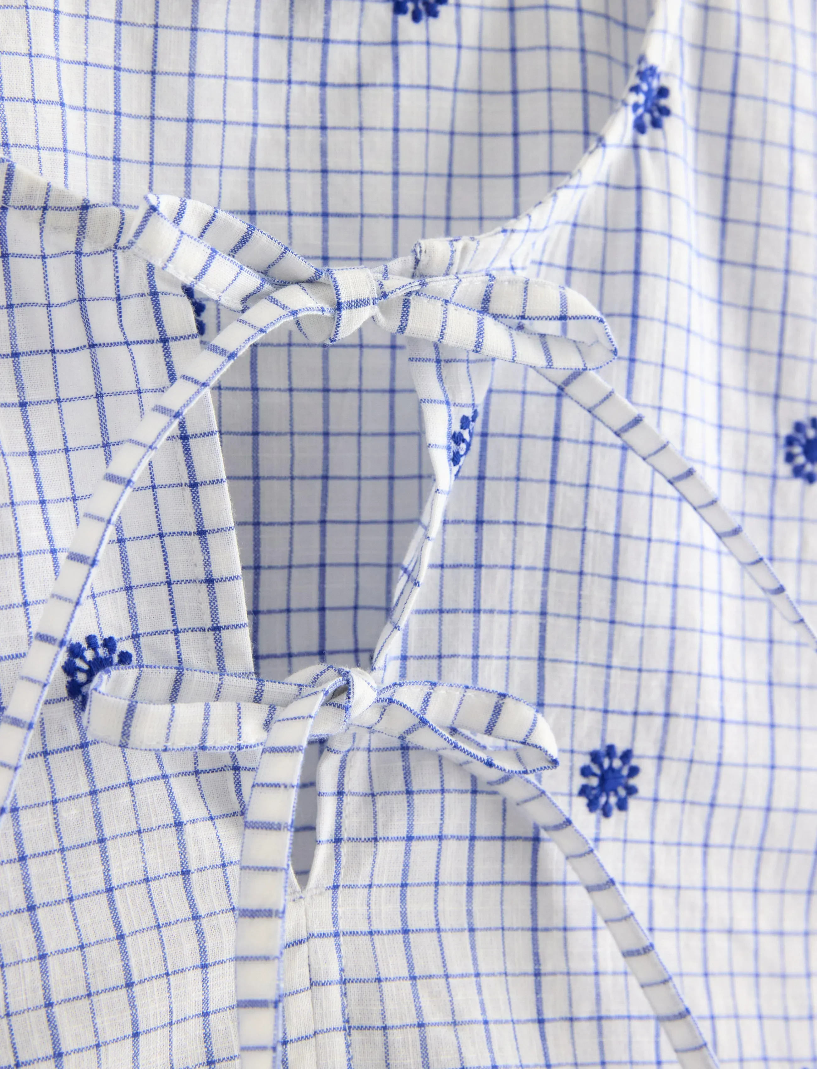 Lindex - Blouse with tie details - kurzärmelige blusen - strong blue - 5