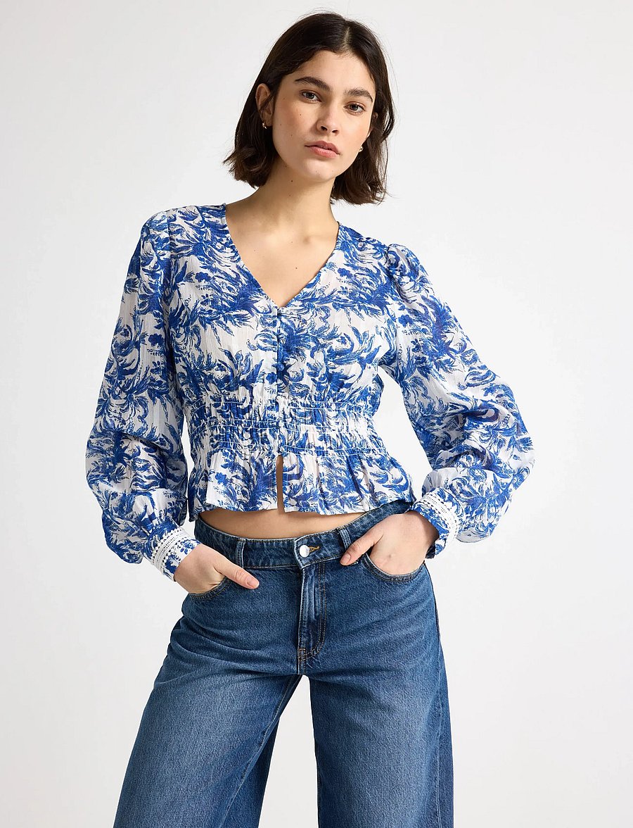 Lindex - Long-sleeved blouse - pikkade varrukatega pluusid - off white - 0