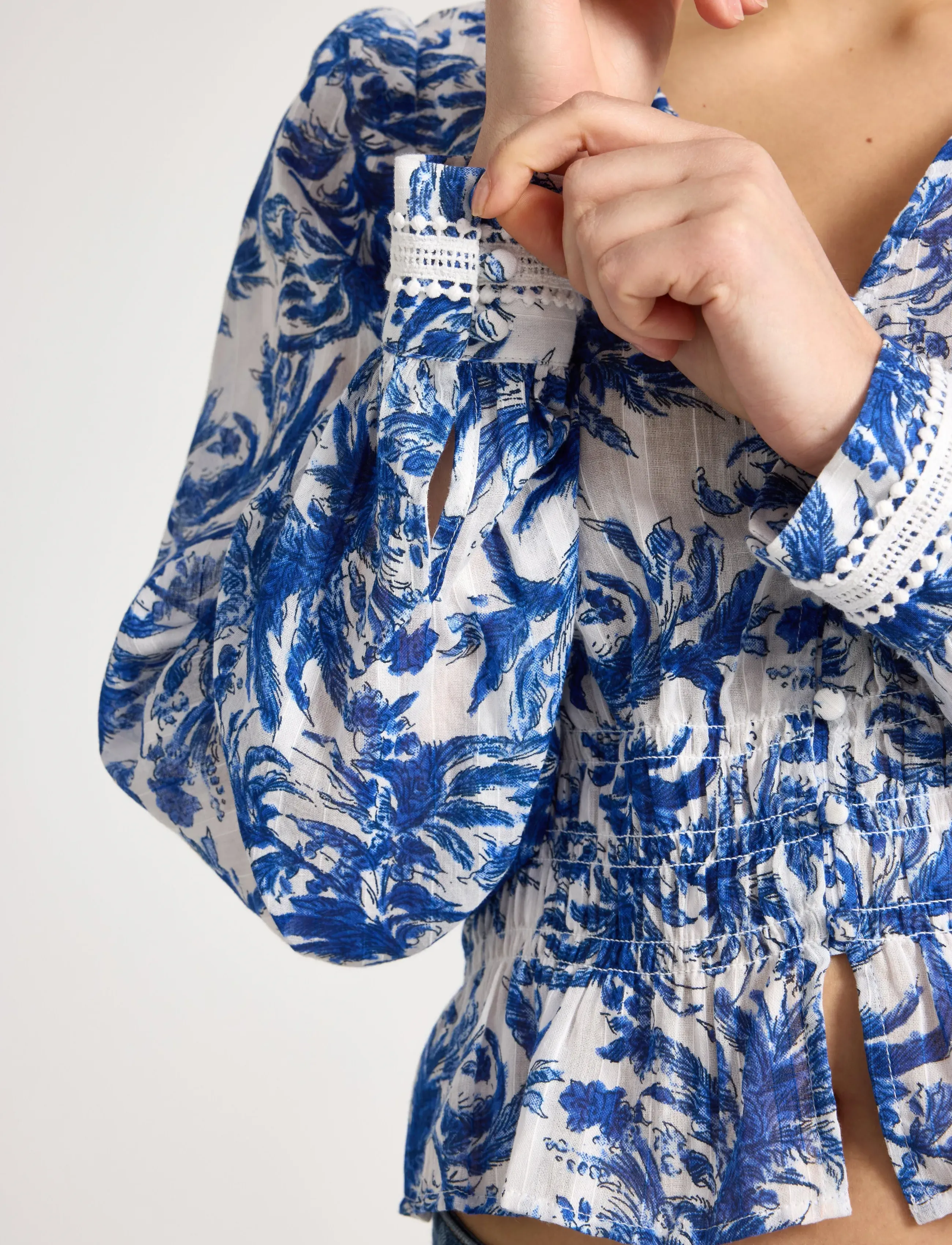 Lindex - Long-sleeved blouse - pikkade varrukatega pluusid - off white - 4