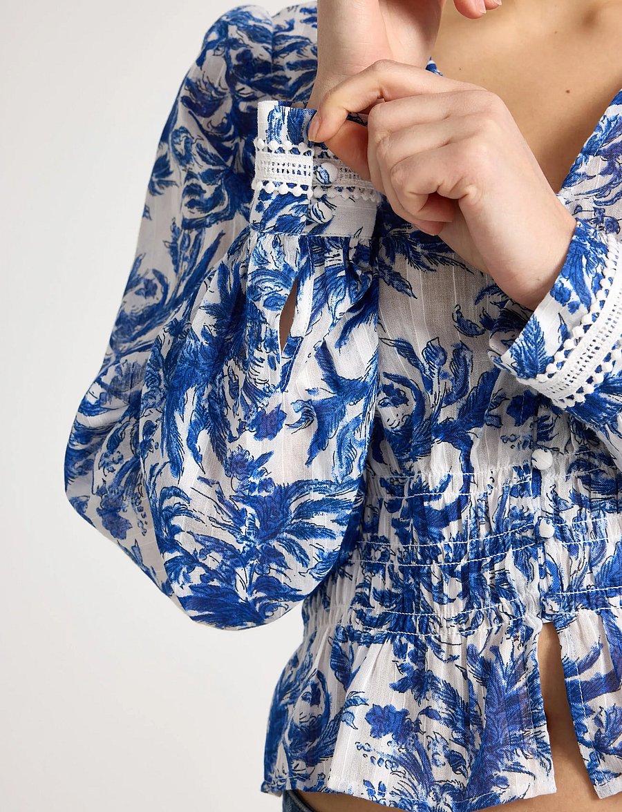 Lindex - Long-sleeved blouse - pikkade varrukatega pluusid - off white - 4