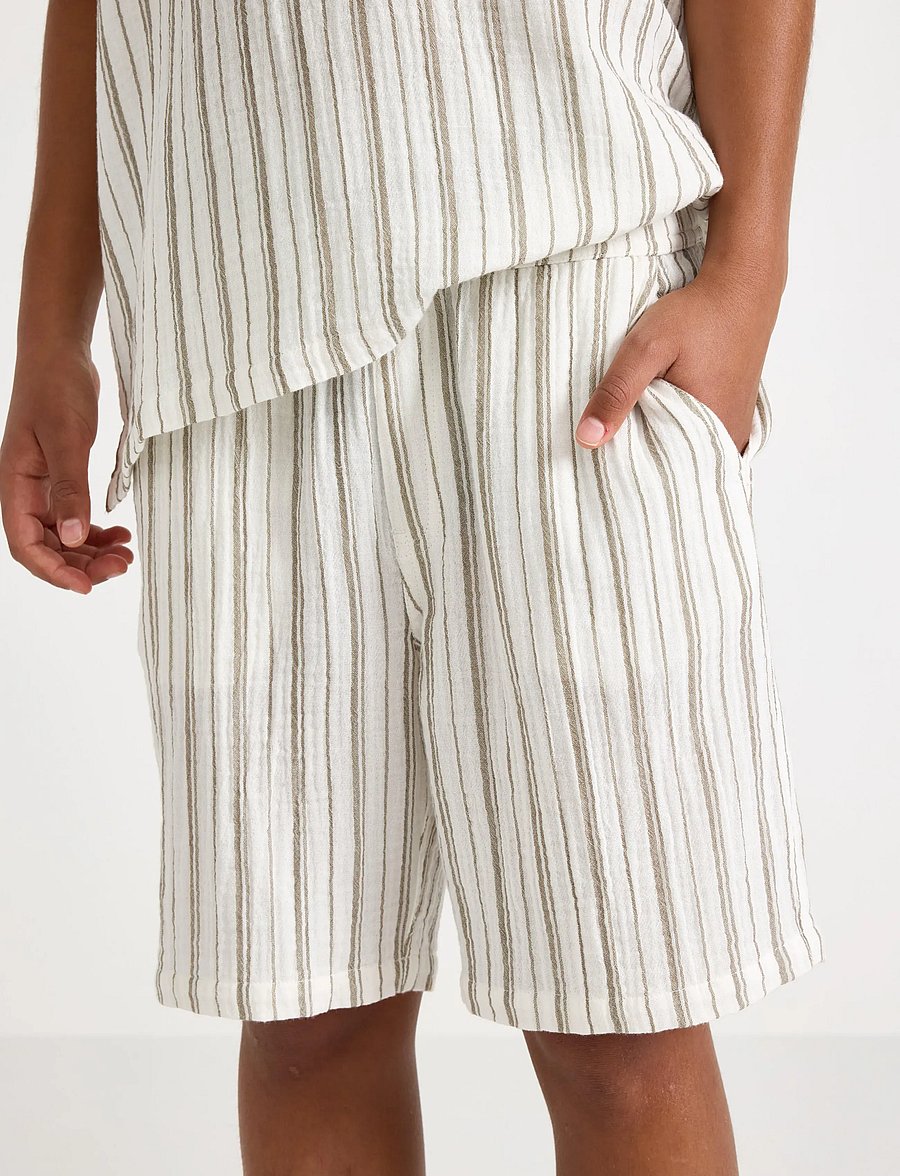 Lindex - Shorts in cotton gauze - casual shorts - dusty brown - 4