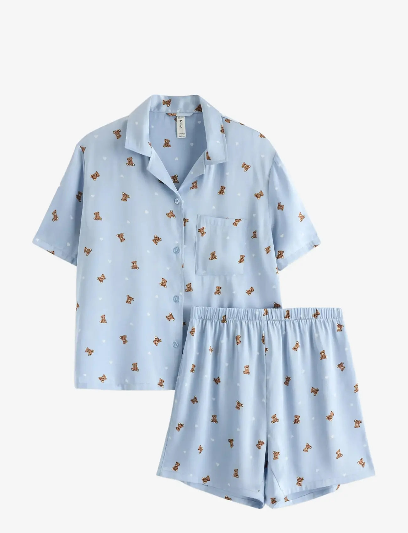 Lindex - Pyjama set in satin - komplektid - light blue - 1