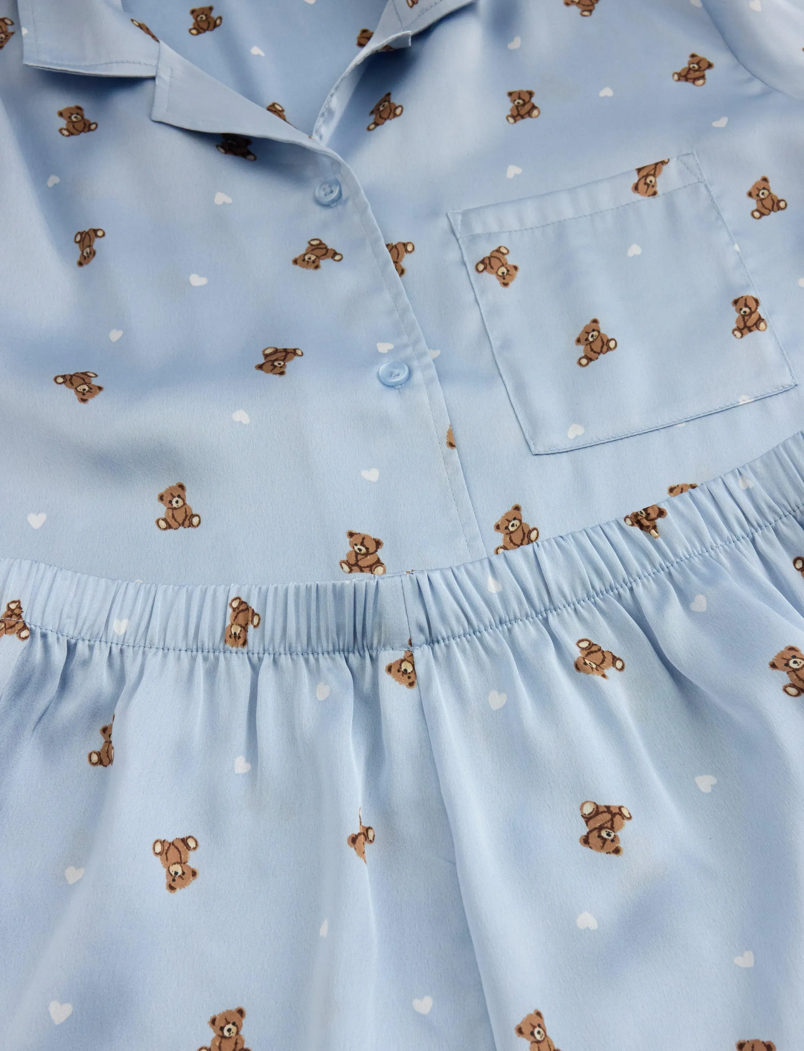 Lindex - Pyjama set in satin - sets - light blue - 5
