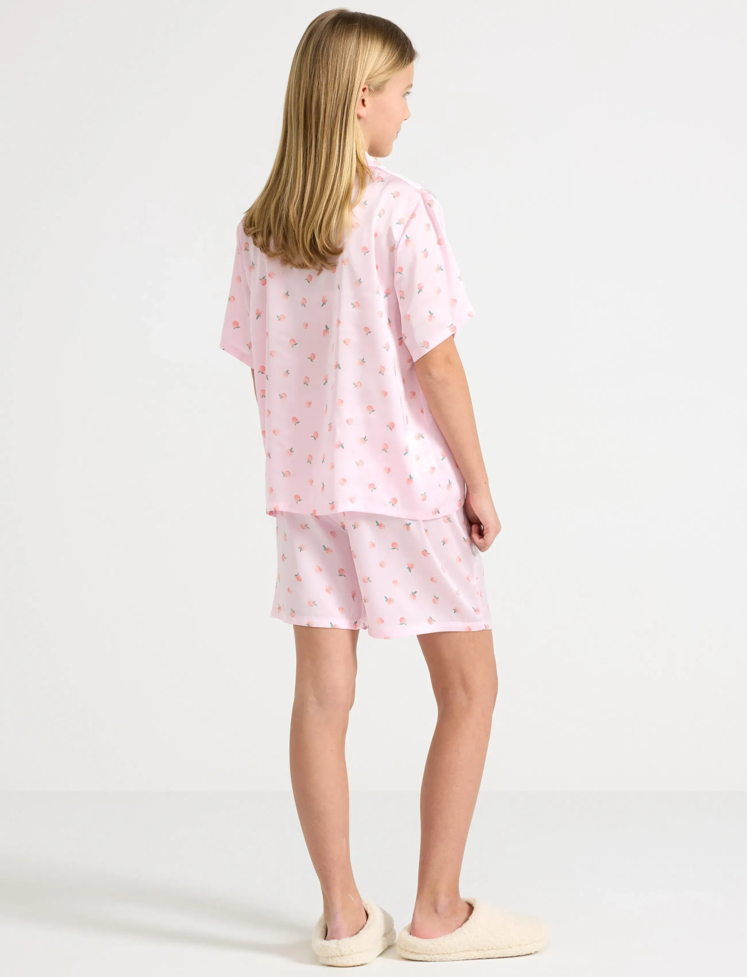 Lindex - Pyjama set in satin - light pink - 3