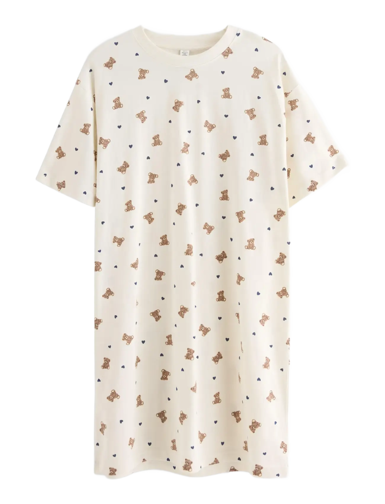 Lindex Nightdress - Tøj - OFF WHITE / brown