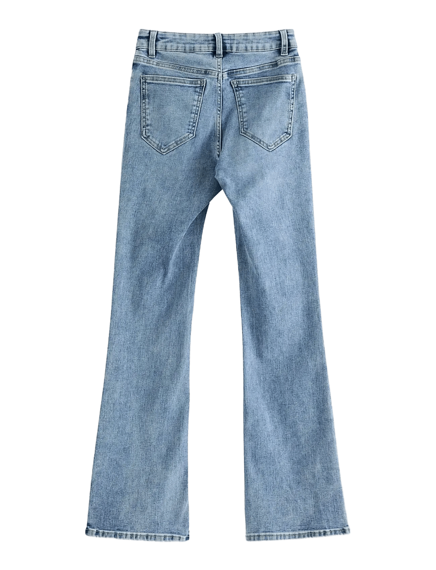 Lindex - FREJA Flared leg jeans with embroidery - bootcut jeans - light denim - 2