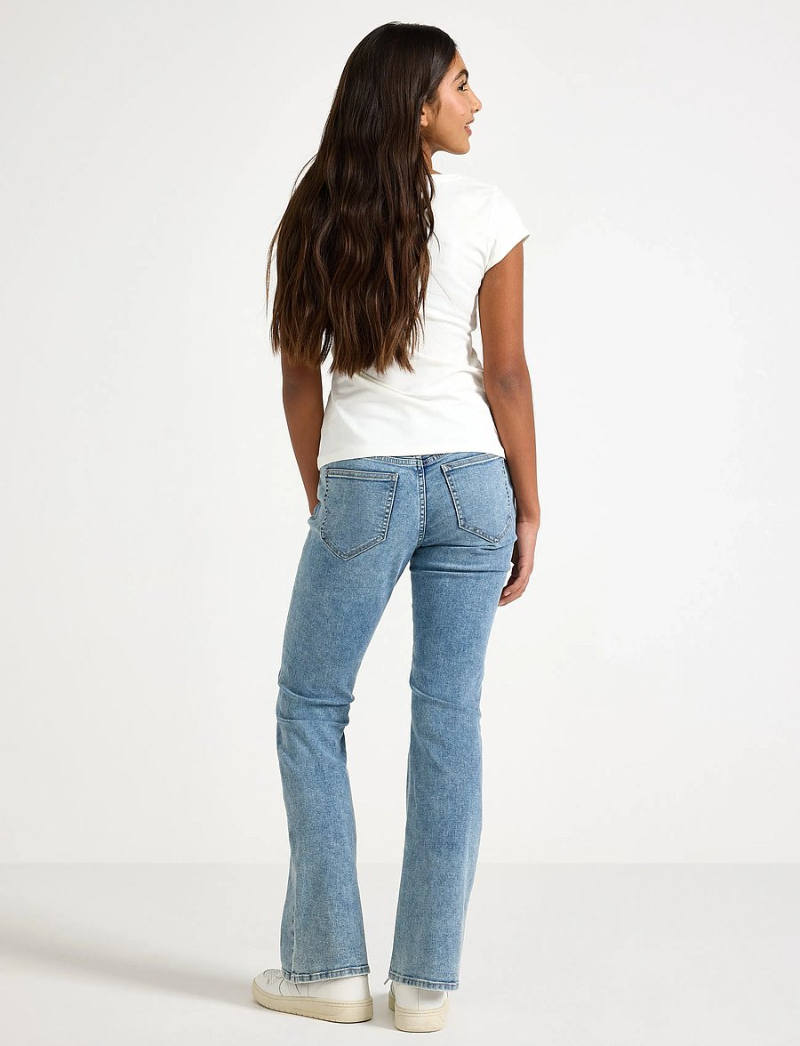 Lindex - FREJA Flared leg jeans with embroidery - bootcut jeans - light denim - 3