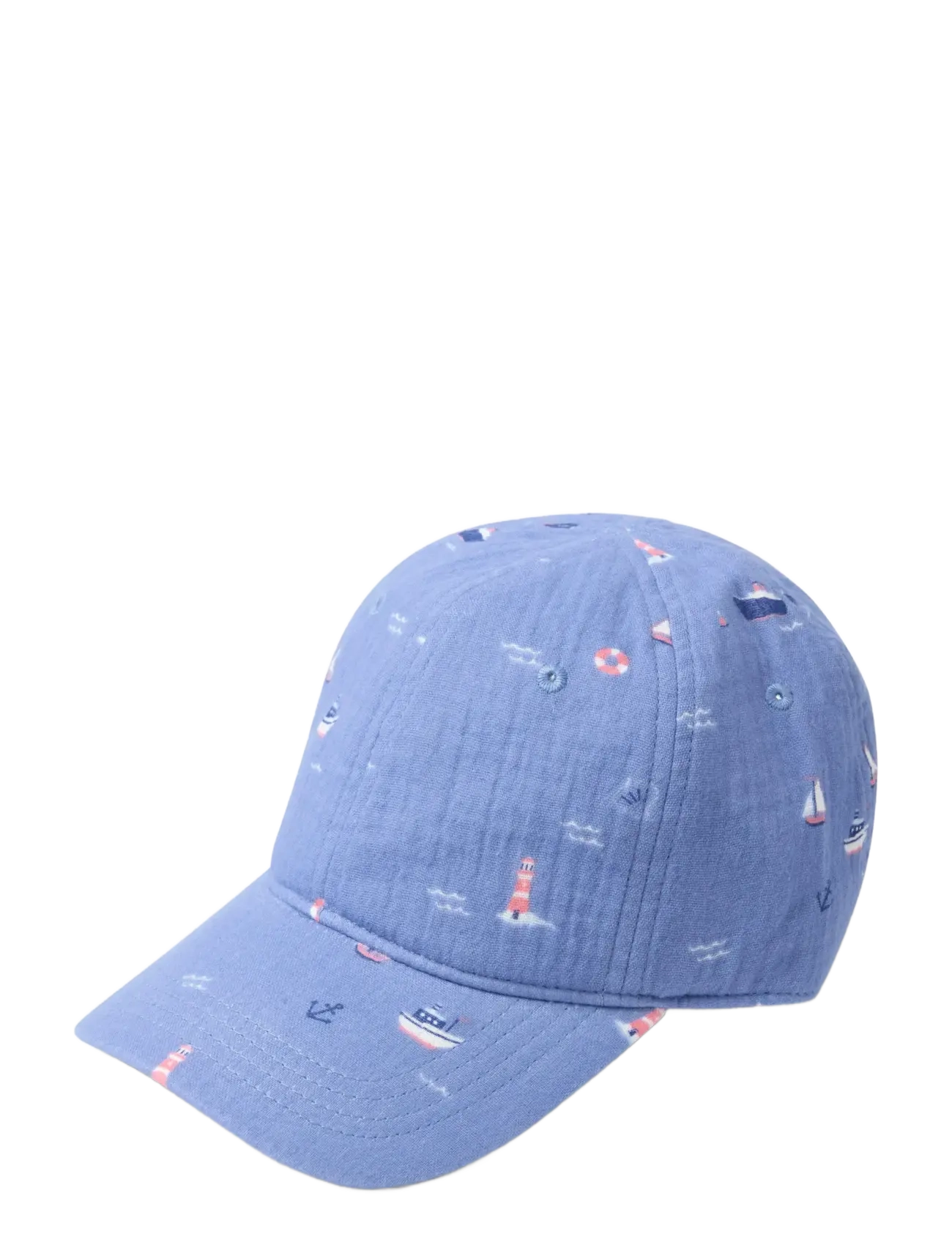 Lindex Cap In Cotton Gauze, 2-4, Headwear, Blau - Caps, Kinder