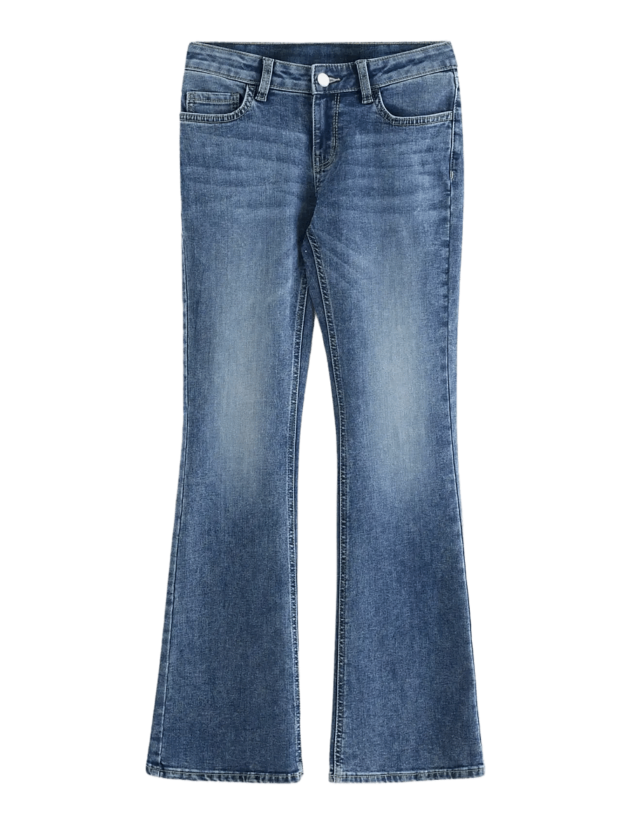 Lindex - FREJA Flared leg jeans with decorated back pockets - bootcut jeans - denim - 1