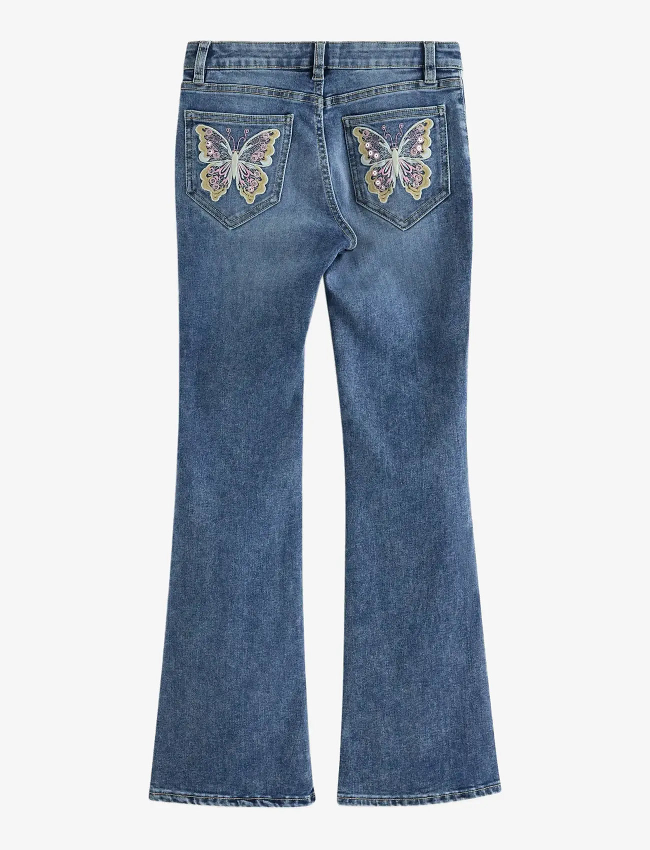 Lindex - FREJA Flared leg jeans with decorated back pockets - bootcut jeans - denim - 2