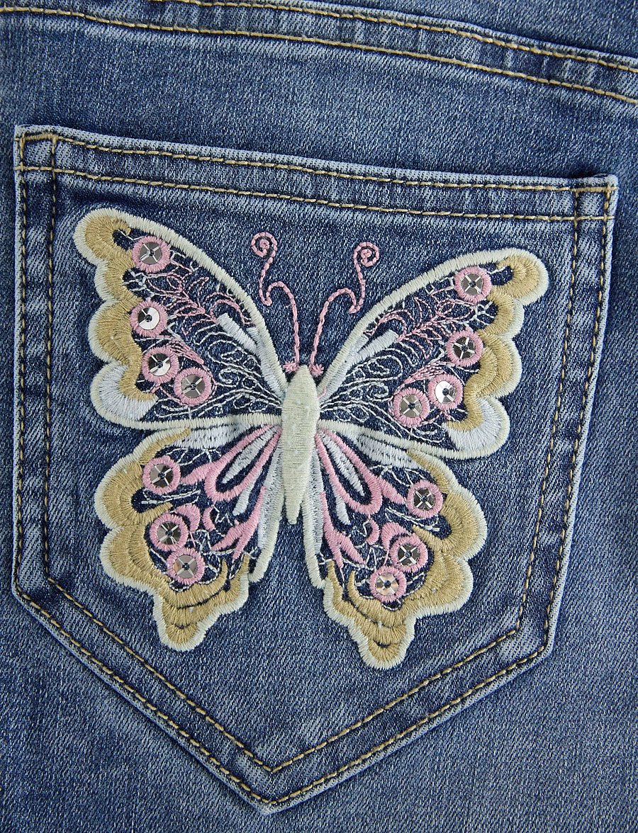 Lindex - FREJA Flared leg jeans with decorated back pockets - bootcut jeans - denim - 5