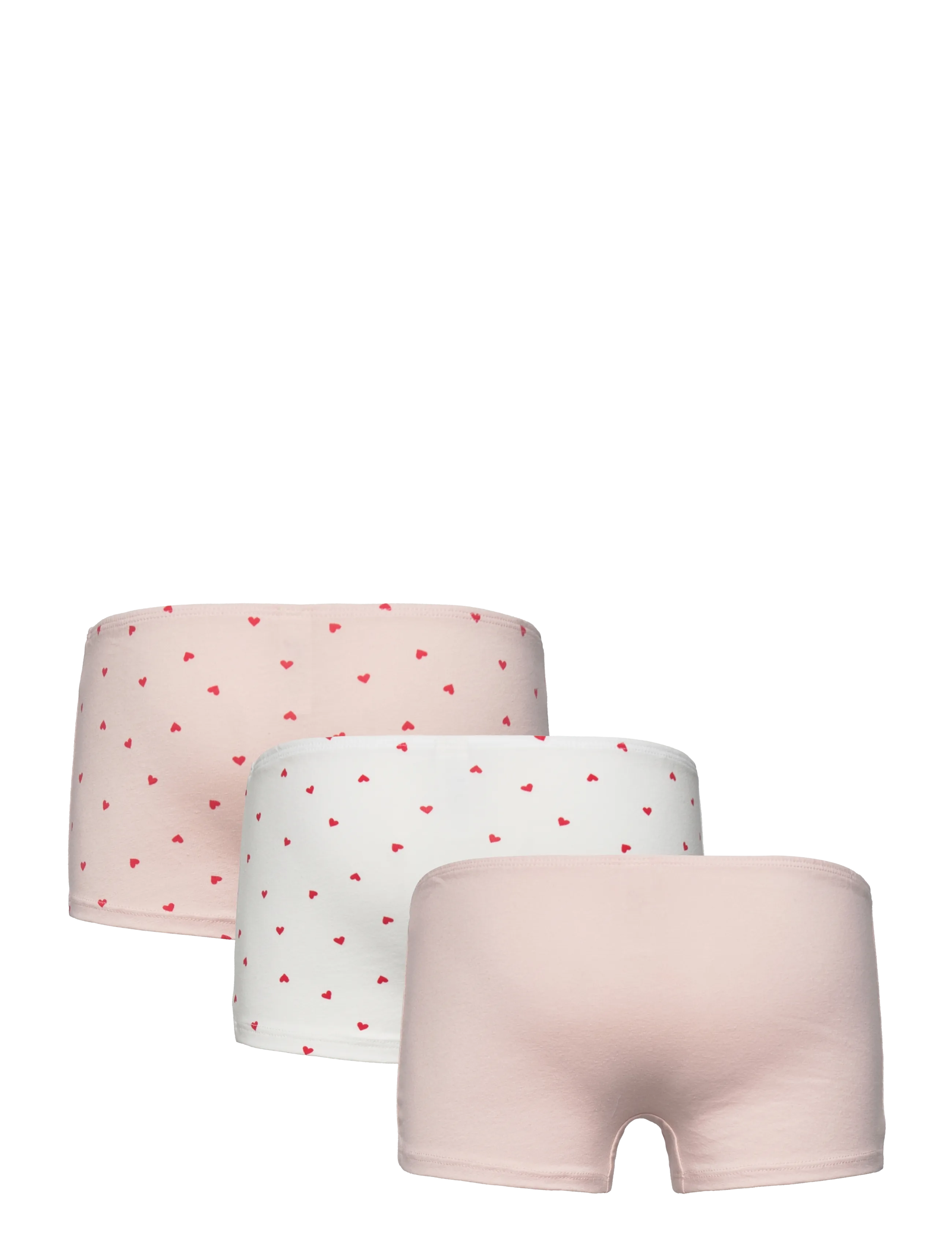 Lindex - Brief Boxer 3p hearts - trosor - light dusty pink - 1