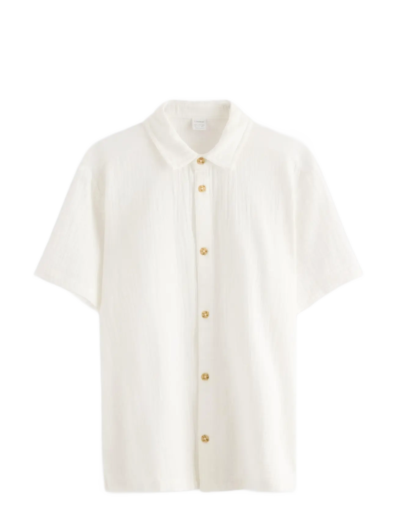 LINDEX Shirt In Baumwolle Gauze Cream - 128 - Kinder