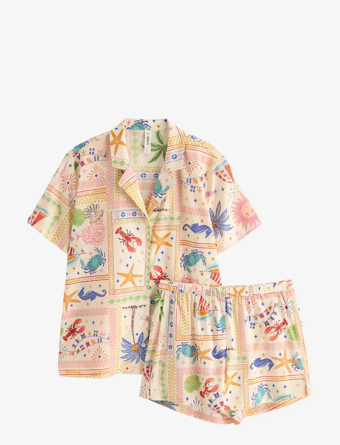 Lindex - Woven pyjama set - pidžaamad - light dusty beige - 1