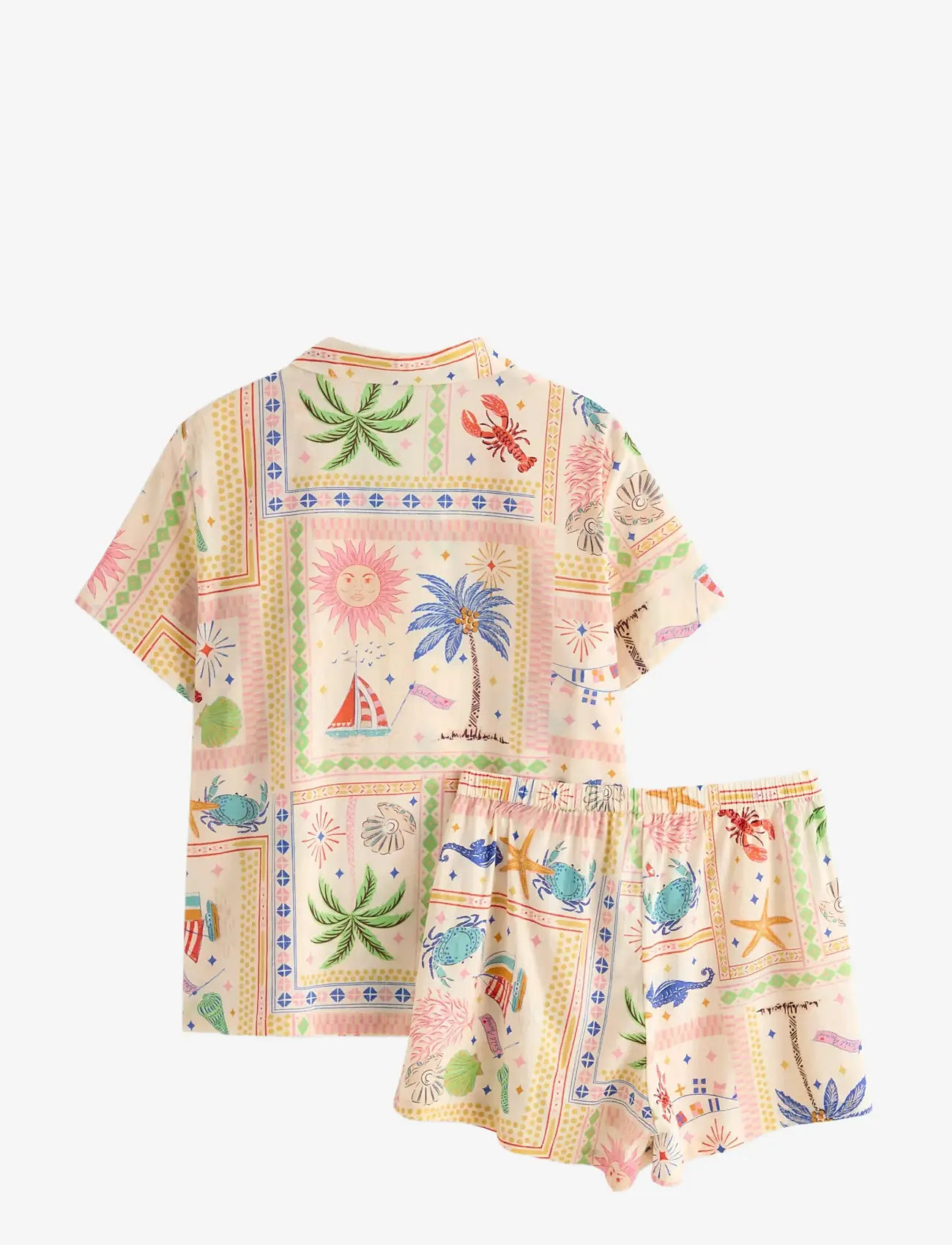 Lindex - Woven pyjama set - pidžaamad - light dusty beige - 2