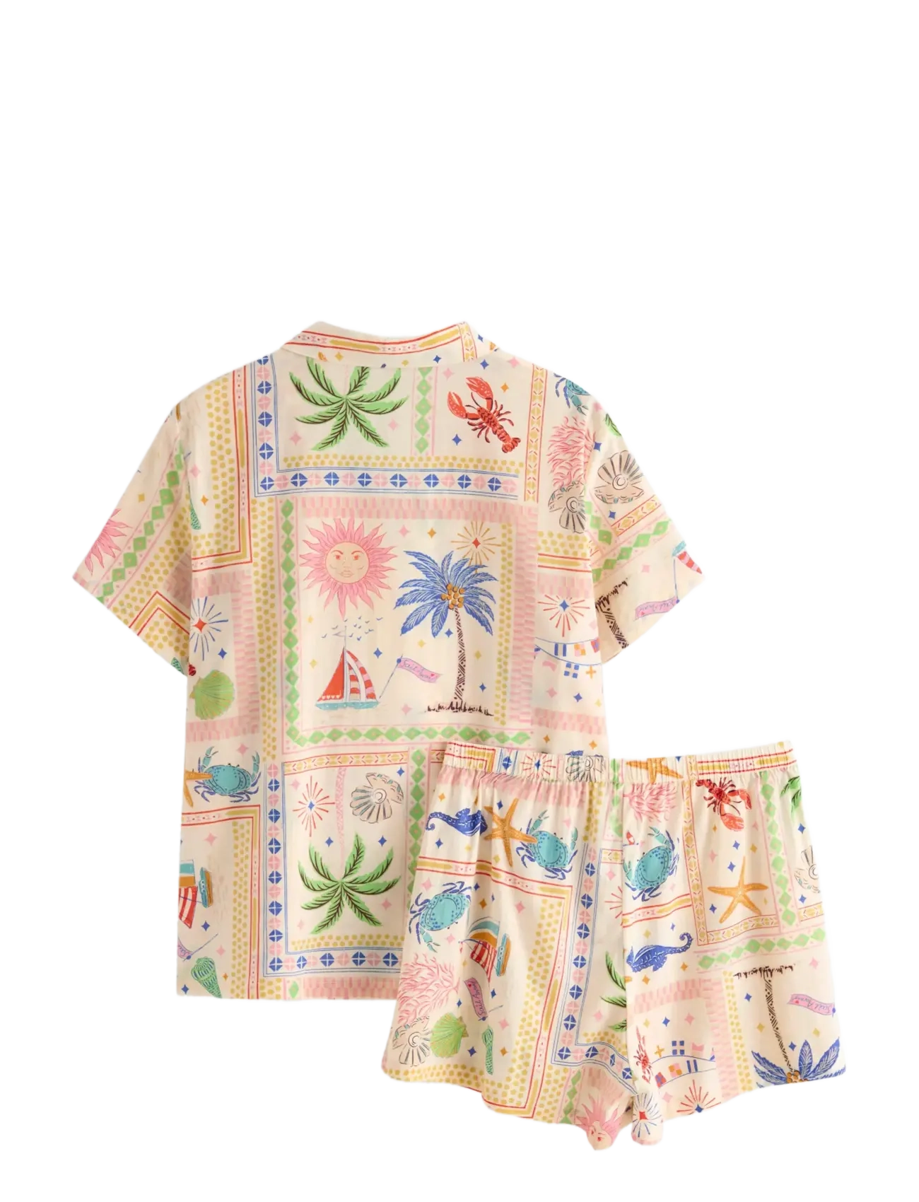 Lindex - Woven pyjama set - pidžamas - light dusty beige - 2