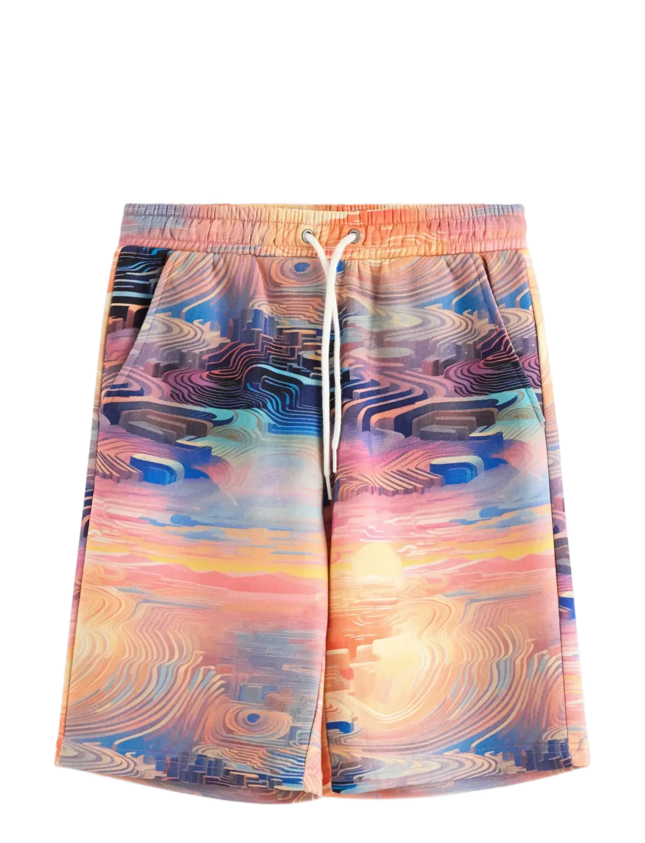 LINDEX Shorts With Brushed Inside Orange - 128 - Kinder