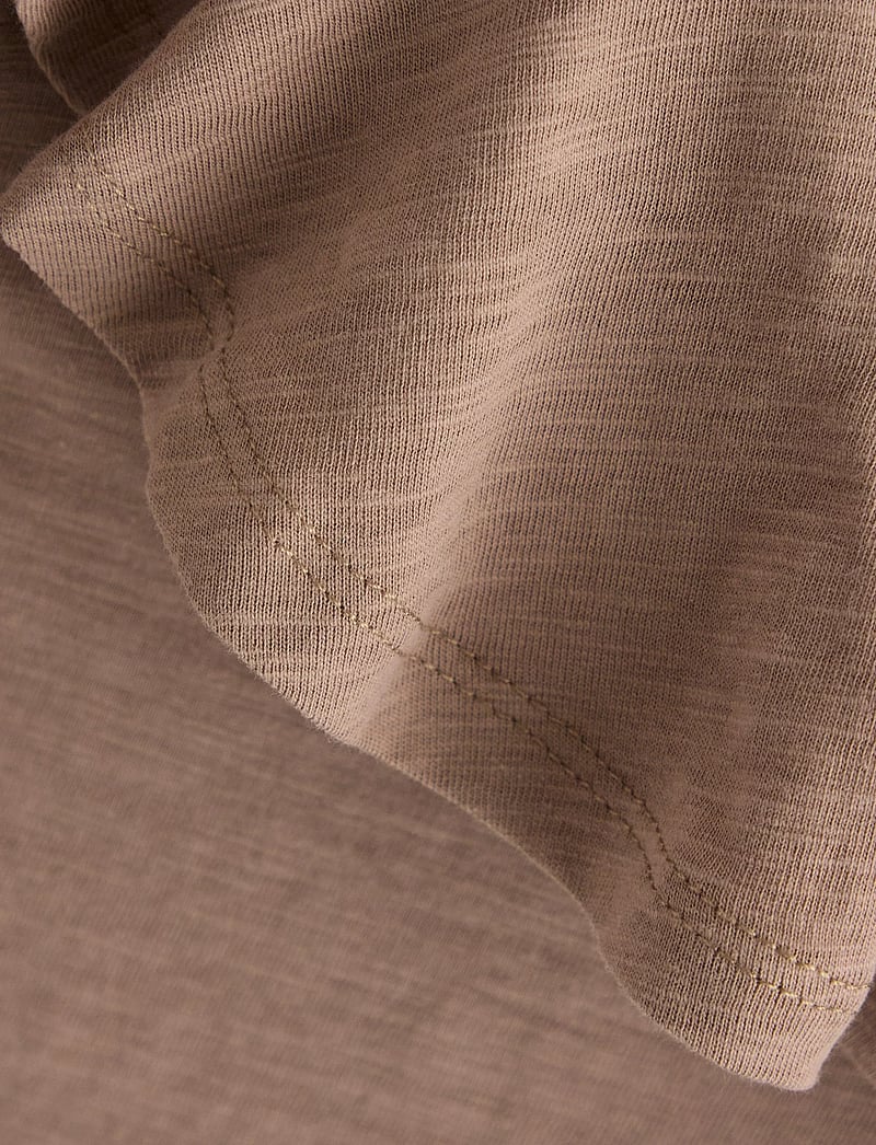 Lindex - Top in slub jersey with one shoulder design - tanktops - light dusty brown - 5