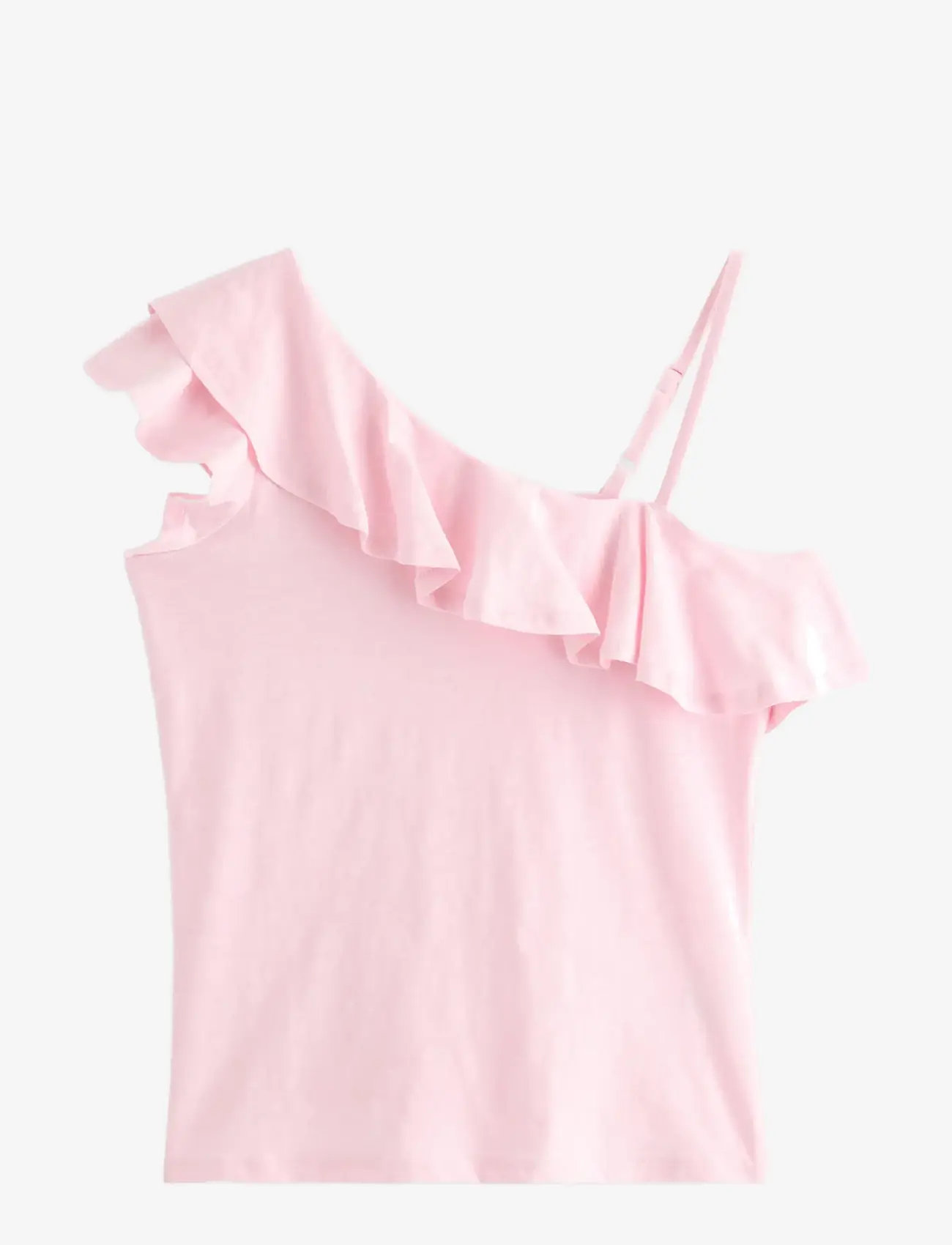 Lindex - Top in slub jersey with one shoulder design - Õlapaeltega topid - light pink - 1