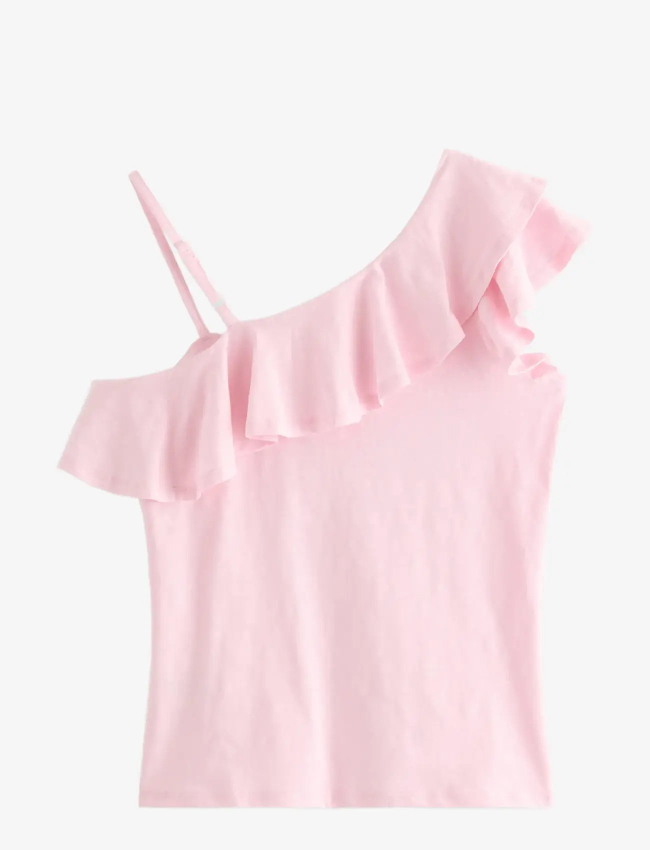 Lindex - Top in slub jersey with one shoulder design - Õlapaeltega topid - light pink - 2