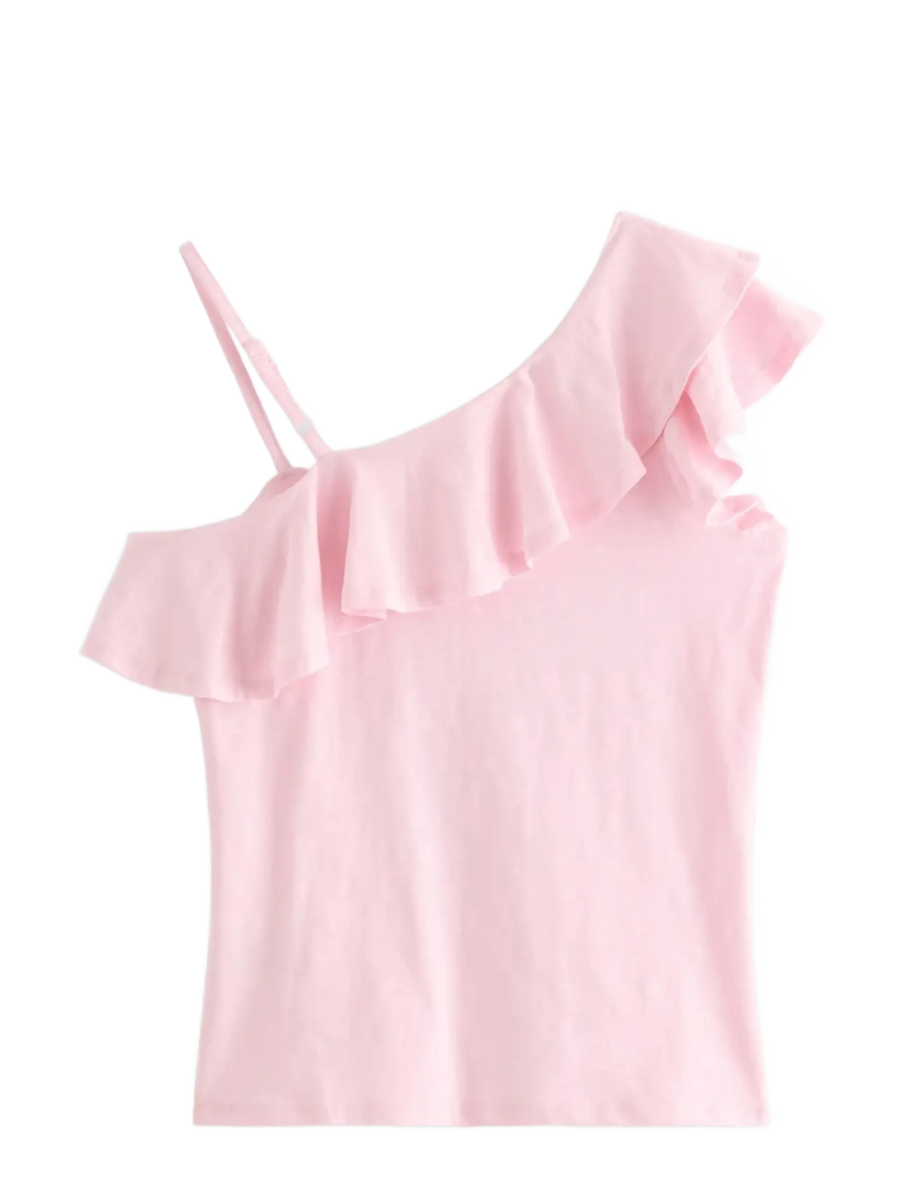 Lindex - Top in slub jersey with one shoulder design - tank top - light pink - 2