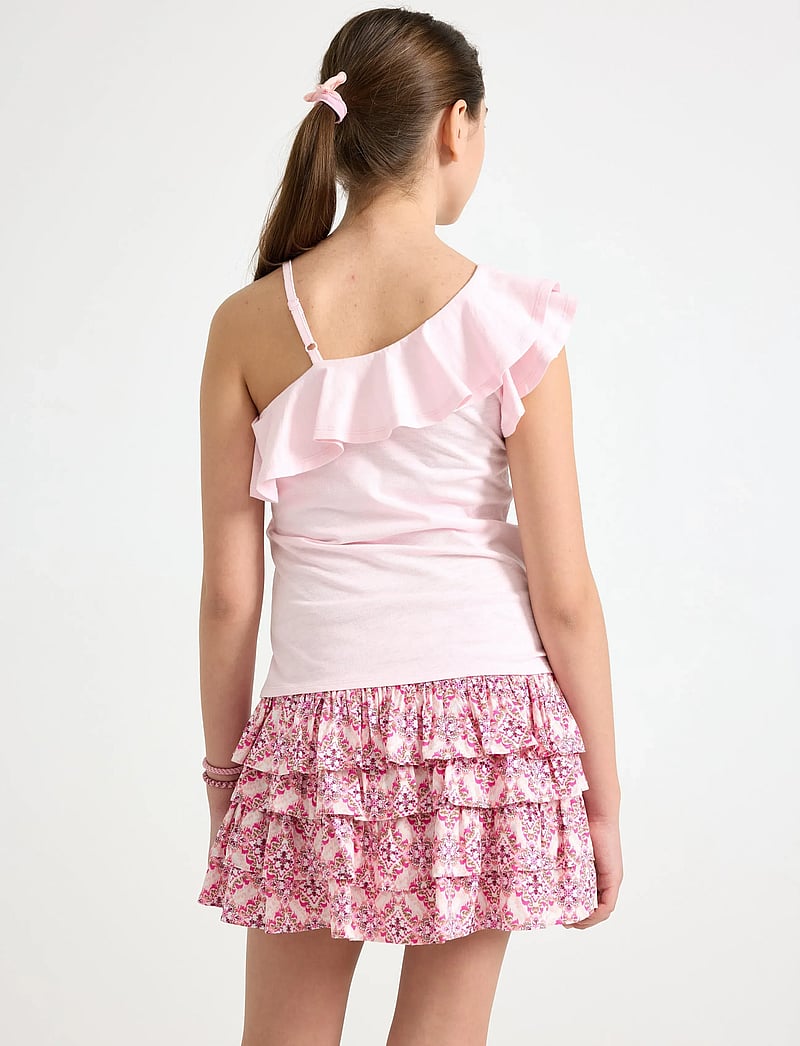 Lindex - Top in slub jersey with one shoulder design - tanktops - light pink - 3