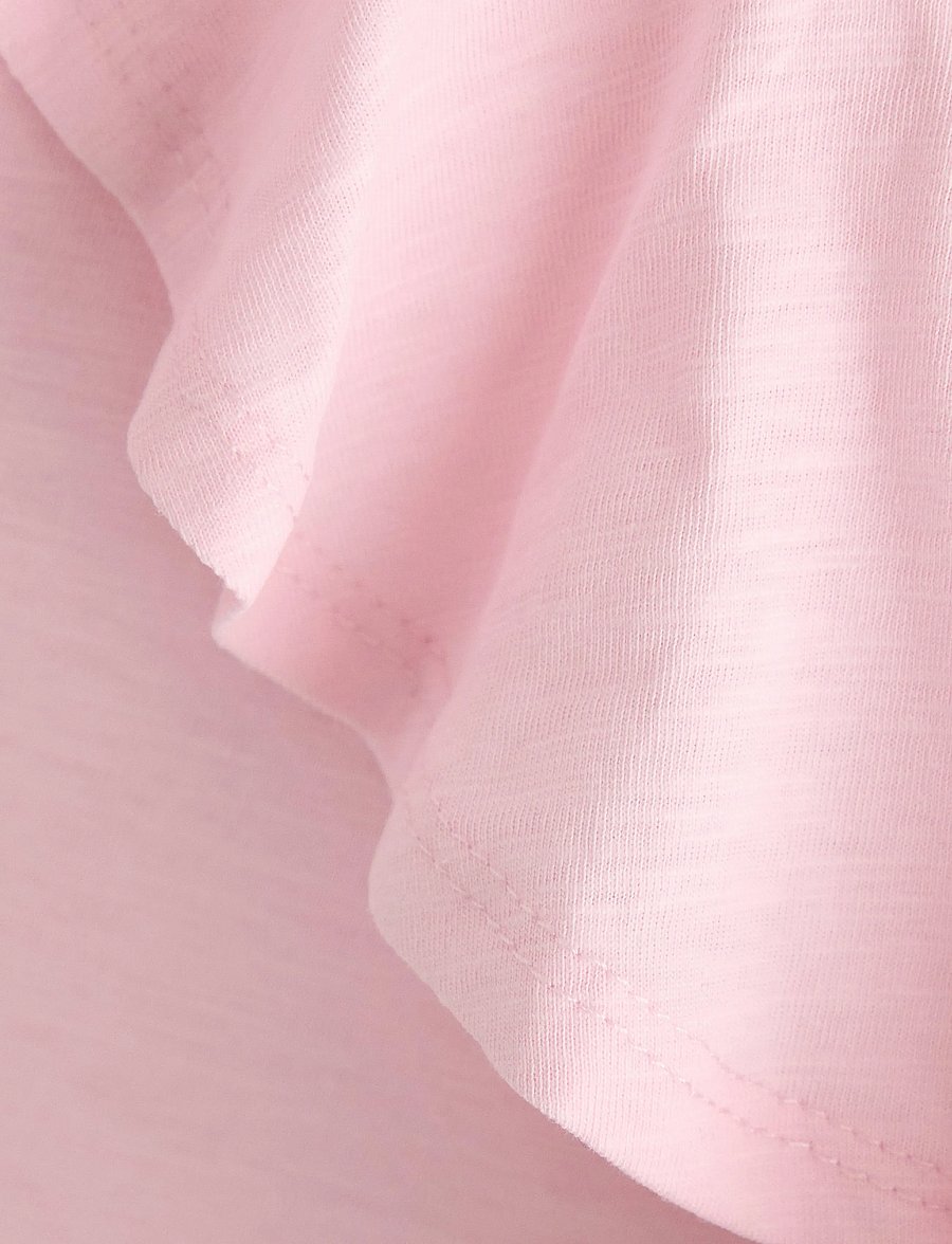Lindex - Top in slub jersey with one shoulder design - tanktops - light pink - 5