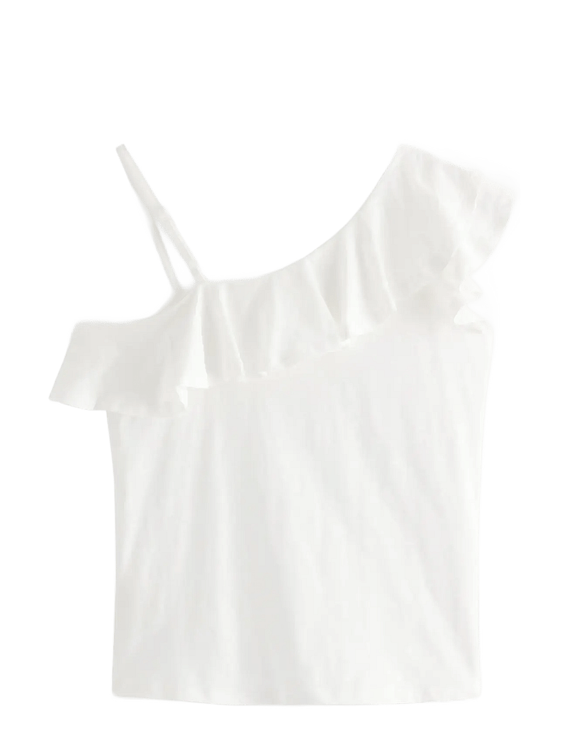 Lindex - Top in slub jersey with one shoulder design - Ærmeløs undertrøje - off white - 2