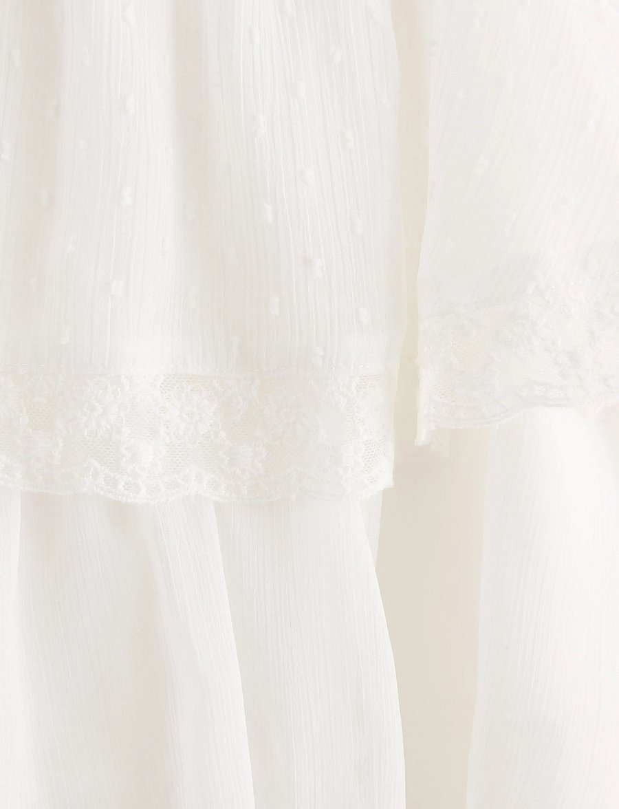 Lindex - Flounce dress - Ärmellose freizeitkleider - off white - 5