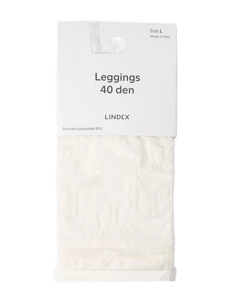 Lindex - Leggings 40 denier - erilised sündmused - light dusty white - 1