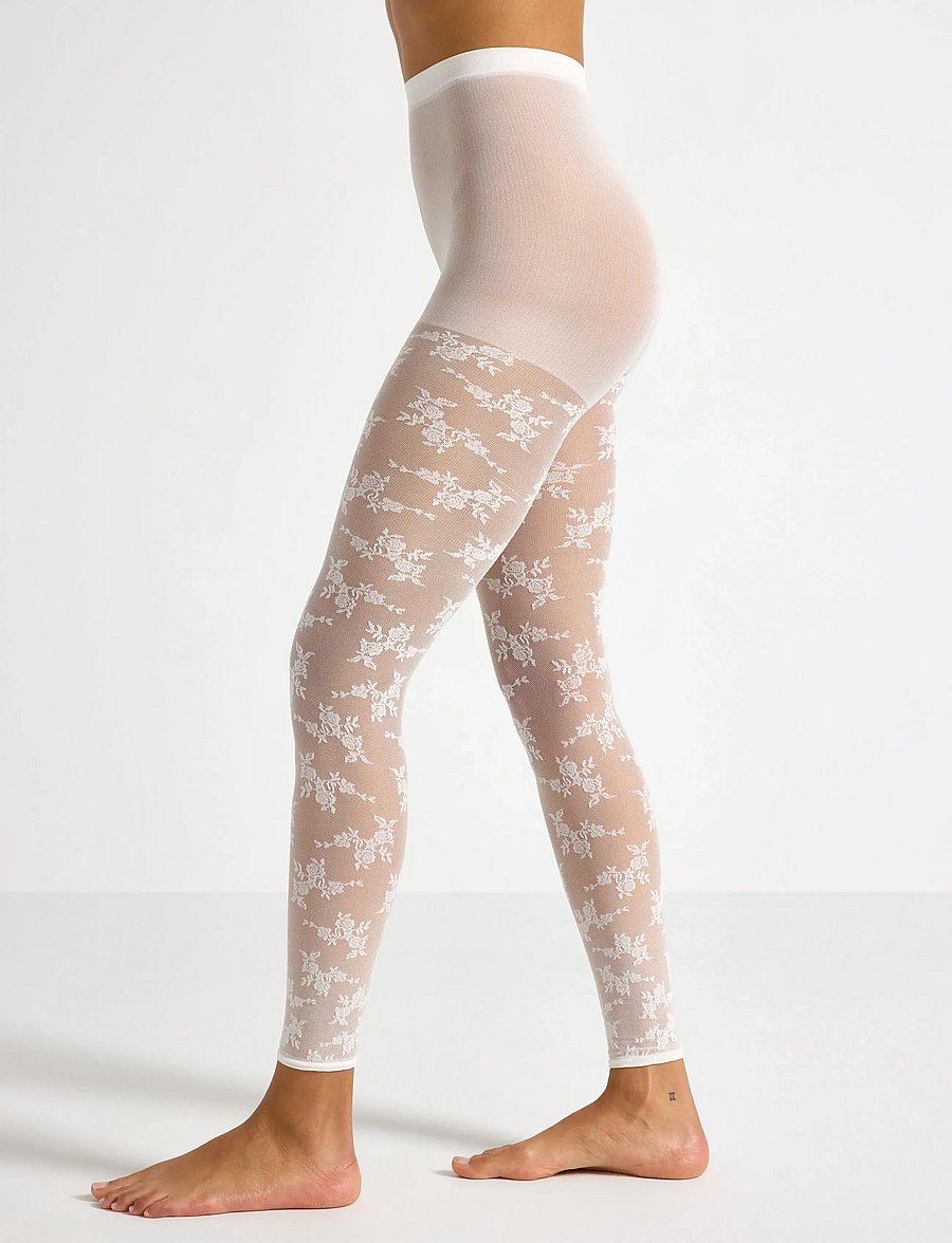 Lindex - Leggings 40 denier - erilised sündmused - light dusty white - 0