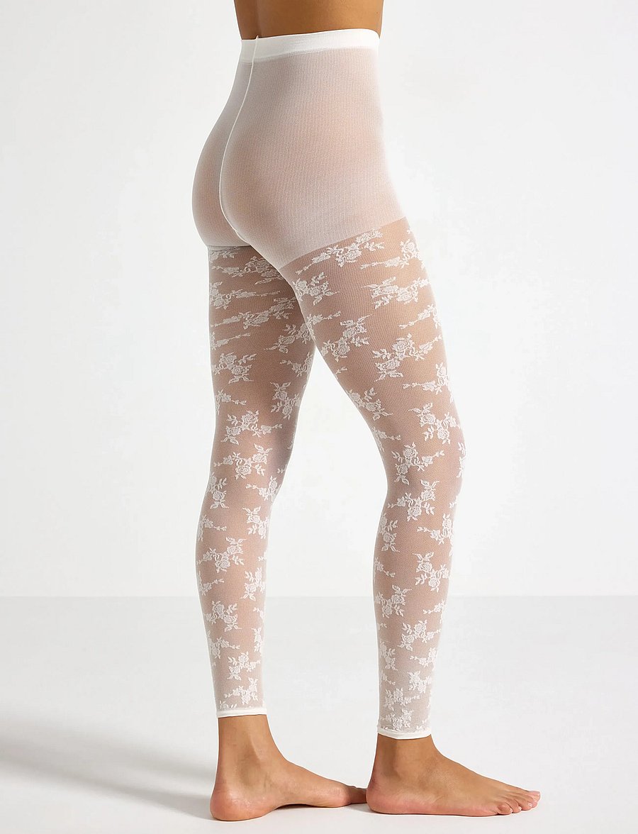 Lindex - Leggings 40 denier - erilised sündmused - light dusty white - 3