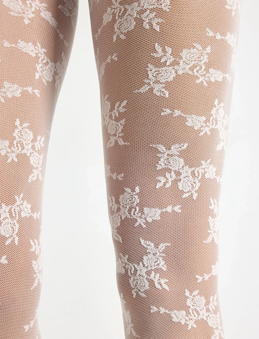 Lindex - Leggings 40 denier - erilised sündmused - light dusty white - 4