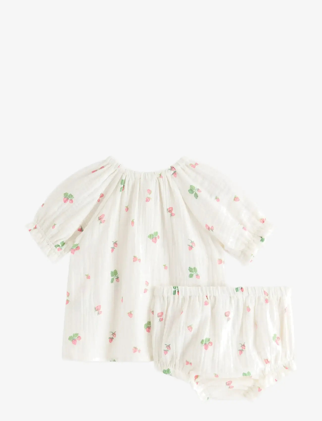 Lindex - Set - blouse and bloomers - lühikeste varrukatega t-särkide komplektid - light dusty white - 1
